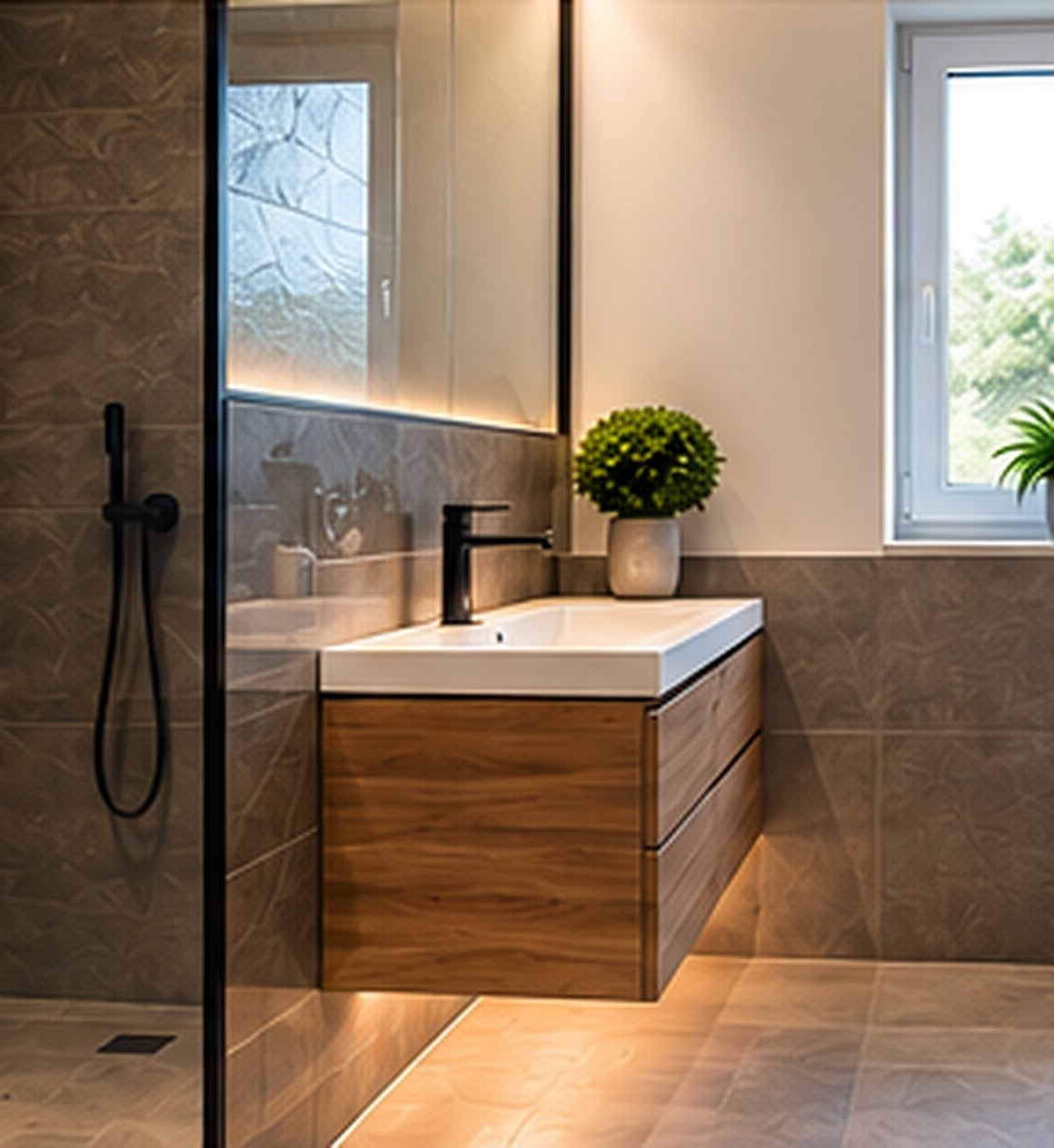 Modernisiertes Badezimmer